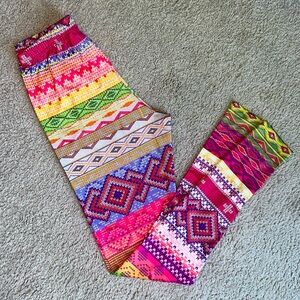 Colorful Tribal Print Leggings